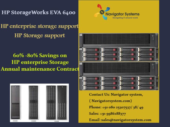HP StorageWorks EVA 6400 HP enterprise storage support HP Storage support